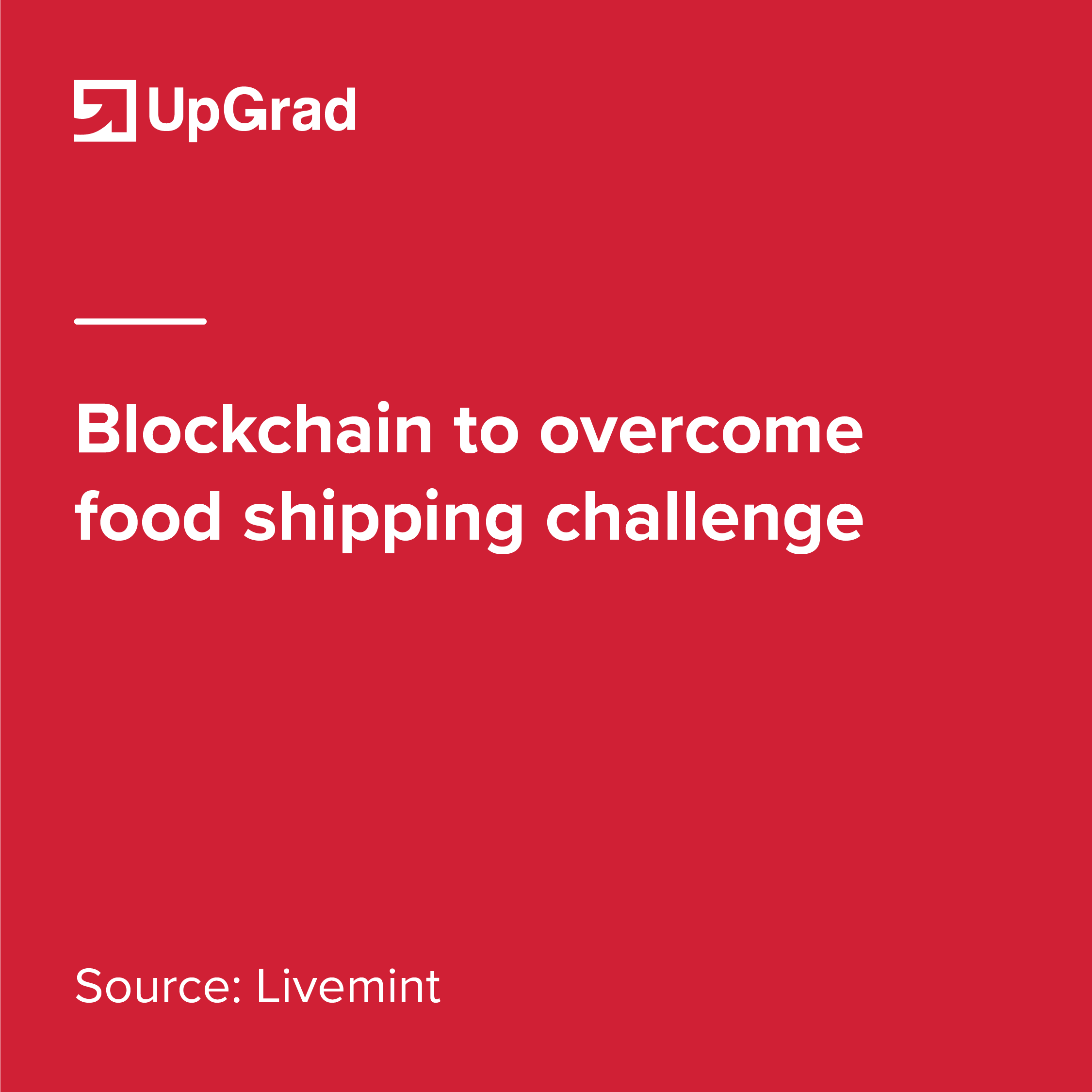 blockchain to overcome food shipping challenge