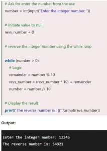 Reverse a Number in Python - image 1