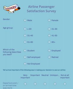 Airline Passenger survey